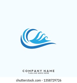 Water wave Logo Template
