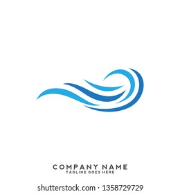 Water wave Logo Template