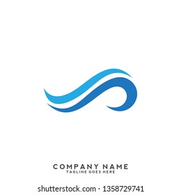 Water wave Logo Template