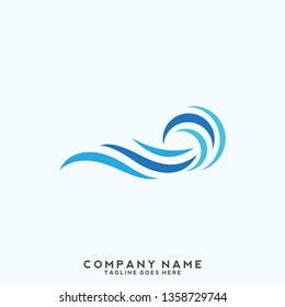 Water wave Logo Template