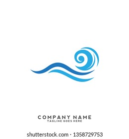 Water wave Logo Template