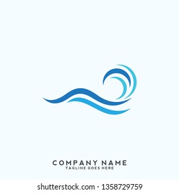 Water wave Logo Template