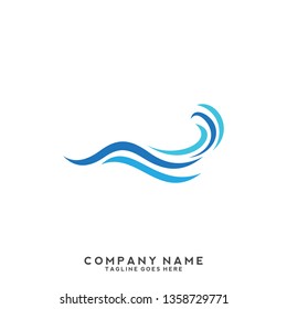 Water wave Logo Template