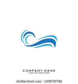 Water wave Logo Template