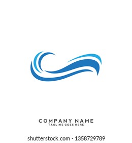 Water wave Logo Template