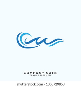 Water wave Logo Template