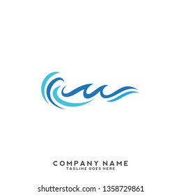 Water wave Logo Template