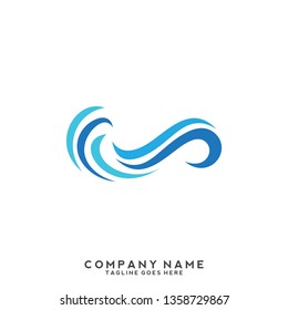 Water wave Logo Template