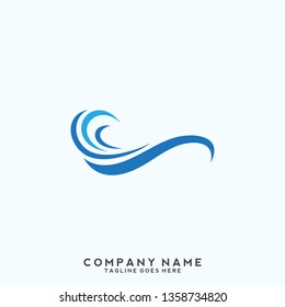 Water wave Logo Template