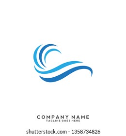 Water wave Logo Template