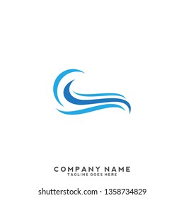 Water wave Logo Template