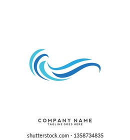 Water wave Logo Template