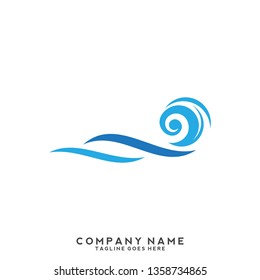 Water wave Logo Template