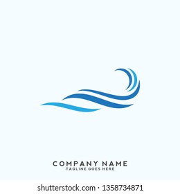 Water wave Logo Template