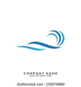 Water wave Logo Template