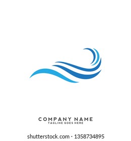 Water wave Logo Template