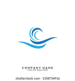 Water wave Logo Template