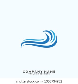 Water wave Logo Template