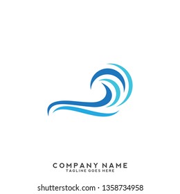 Water wave Logo Template