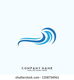 Water wave Logo Template