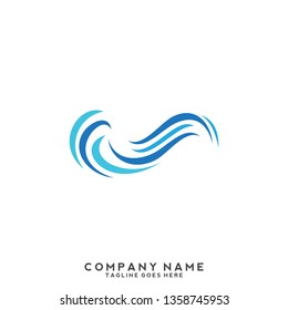Water wave Logo Template