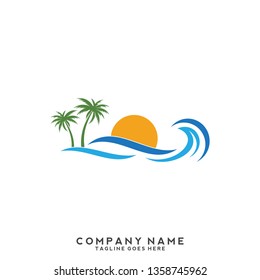 Water wave Logo Template