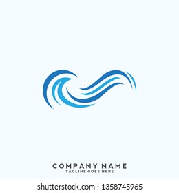 Water wave Logo Template