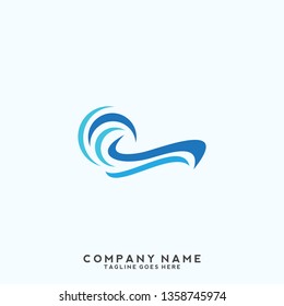 Water wave Logo Template
