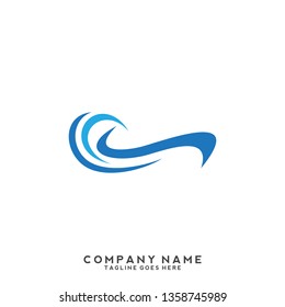 Water wave Logo Template