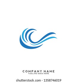 Water wave Logo Template