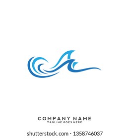 Water wave Logo Template