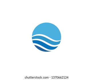 Water wave Logo Template