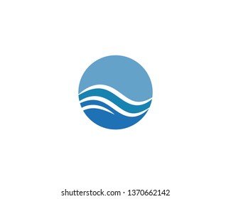 Water wave Logo Template