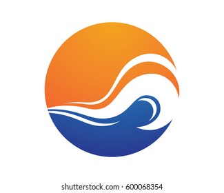 Water wave Logo Template