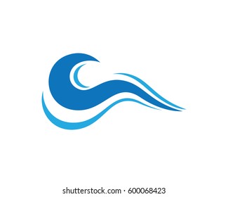 Water wave Logo Template