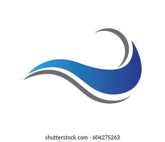 Water wave Logo Template