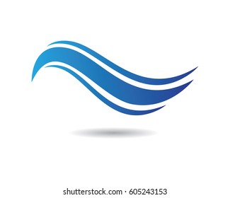 Water wave Logo Template