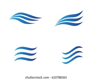 Water Wave Logo Template