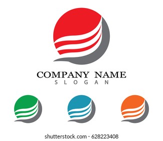 Water Wave Logo Template
