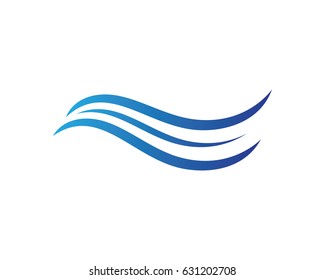Water Wave Logo Template