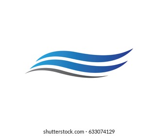 Water Wave Logo Template