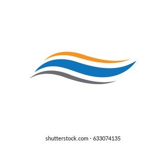 Water Wave Logo Template