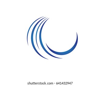 Water Wave Logo Template