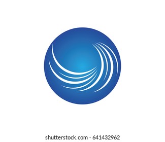 Water Wave Logo Template