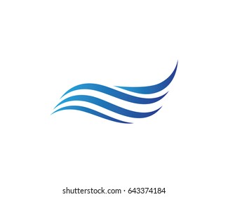 Water Wave Logo Template