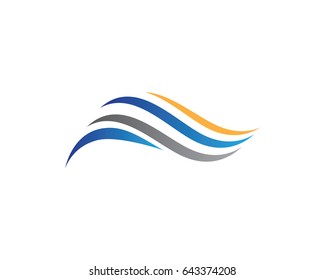 Water Wave Logo Template