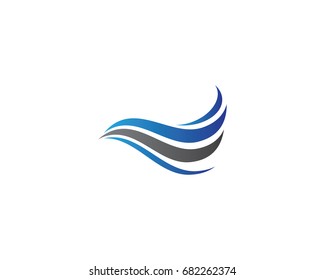 Water Wave Logo Template