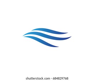 Water Wave Logo Template