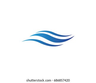 Water Wave Logo Template