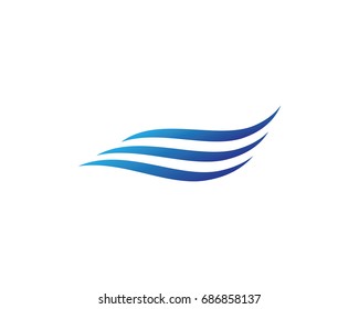 Water Wave Logo Template